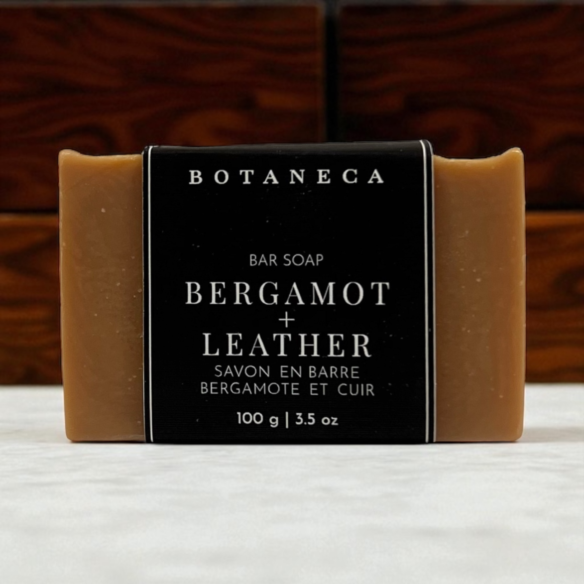 Bergamot + Leather Bar Soap